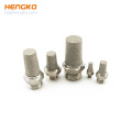 Sintered 316 Stainless Steel Brass Silencing Pneumatic Air Exhaust Muffler Filter Valve